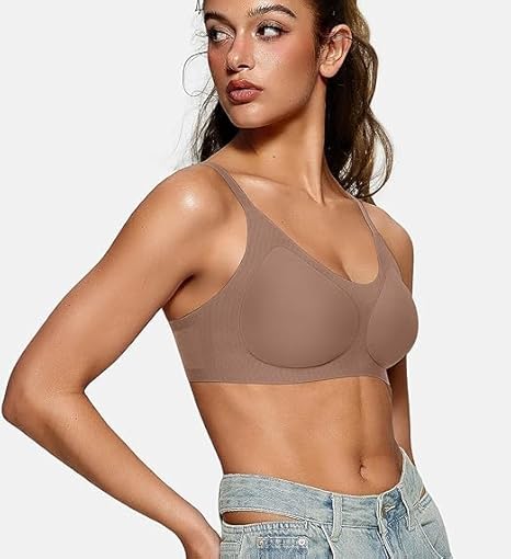 U Neck Wireless Seamless Push Up Bra