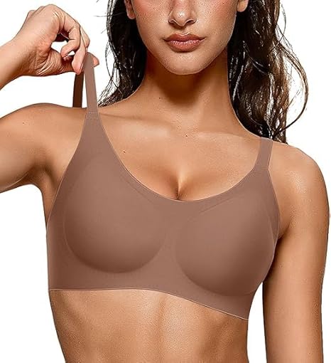 U Neck Wireless Seamless Push Up Bra