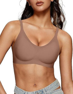 U Neck Wireless Seamless Push Up Bra