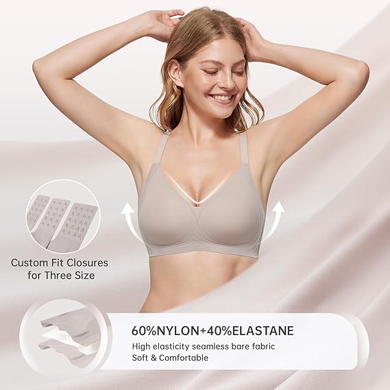 Seamless Push Up Anti Sagging Supportive Bras (32A to 40D/42B)