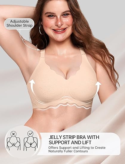 Scalloped Seamless Full Coverage Convertible Bra