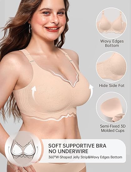 Scalloped Seamless Full Coverage Convertible Bra