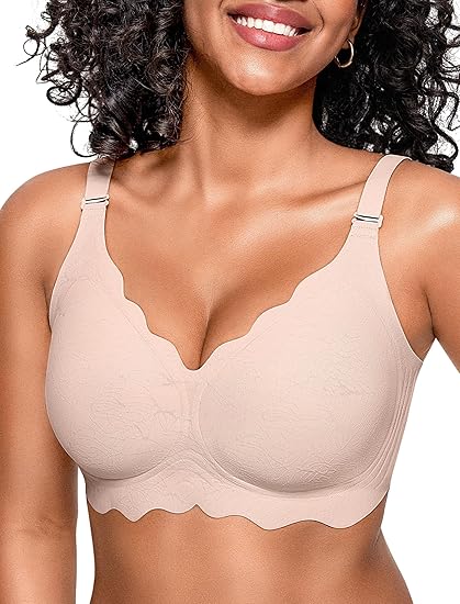 Scalloped Seamless Full Coverage Convertible Bra