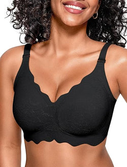 Scalloped Seamless Full Coverage Convertible Bra