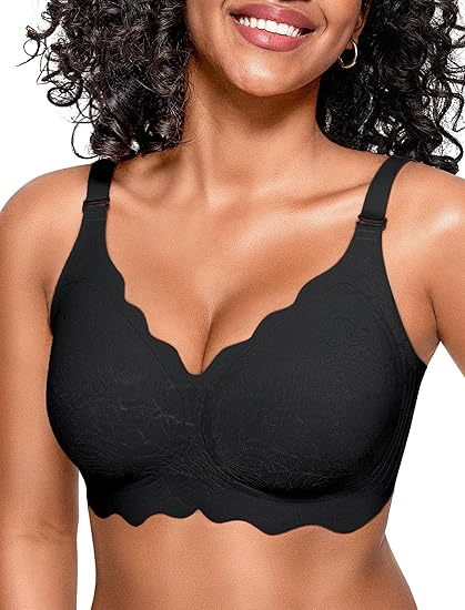 Scalloped Seamless Full Coverage Convertible Bra